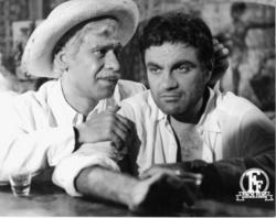 Vasilis Diamantopoulos and Stefanos Stratigos in a scene from the film The horse carriage, directed by Ntinos Dimopoulos